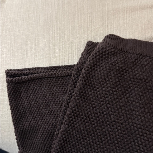 Free People Waffle-Knit V-Neck Sweater in Chocolate Brown - Picture 5 of 5